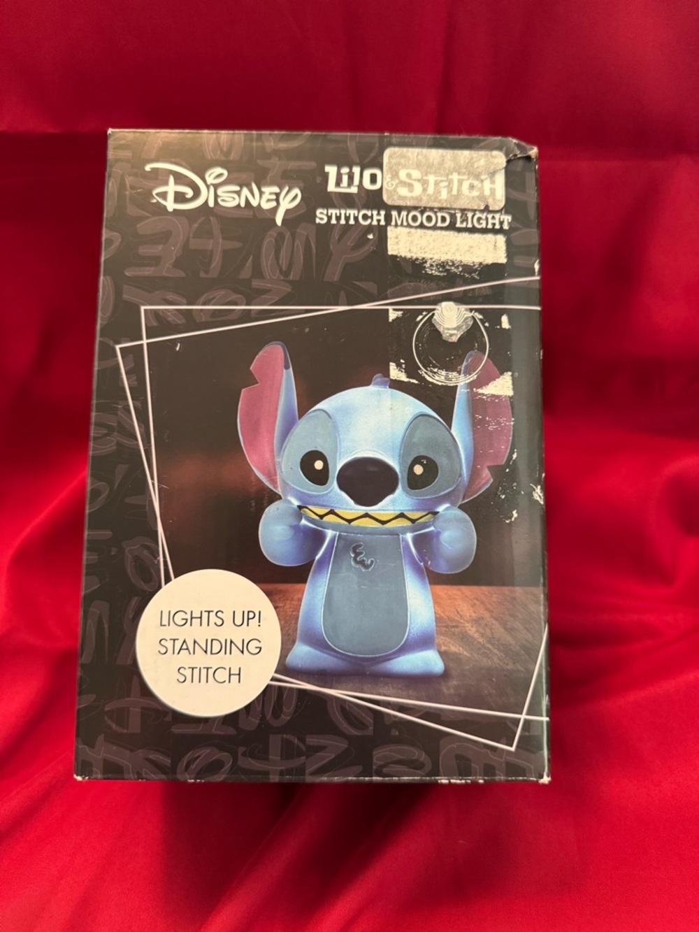 Disney Lilo & Stitch Figural Mood Light 8" Standing LED Night Light Blue